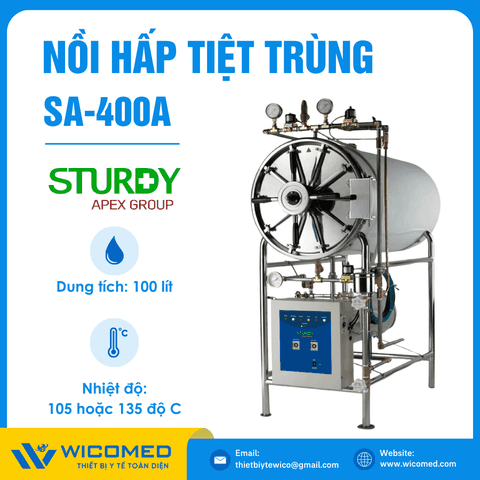 Nồi Hấp Tiệt Trùng Sấy Tự Động 100 Lít Sturdy SA-400A