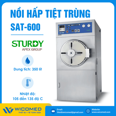 Nồi Hấp Tiệt Trùng Buồng Tròn Sturdy SAT-600