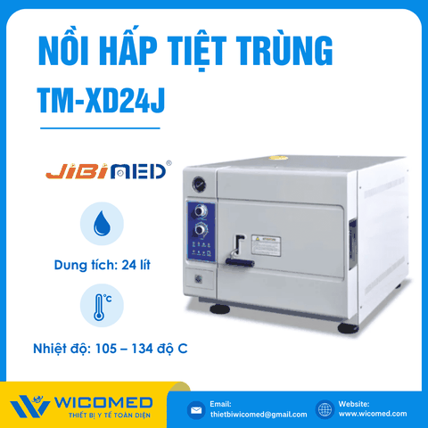 Nồi Hấp Tiệt Trùng Để Bàn 24 Lít Jibimed TM-XD24J