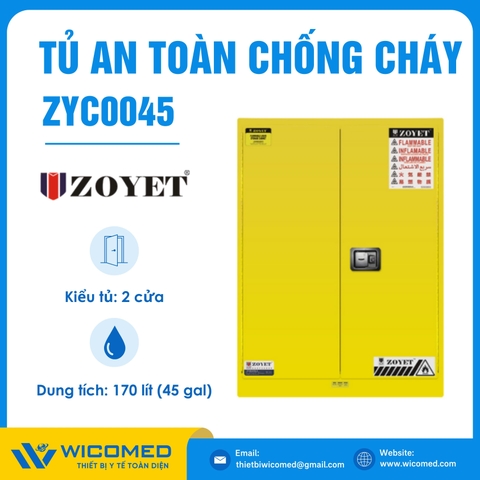 Tủ An Toàn Chống Cháy Zoyet ZYC0045 | 170 Lít (45 Gal)