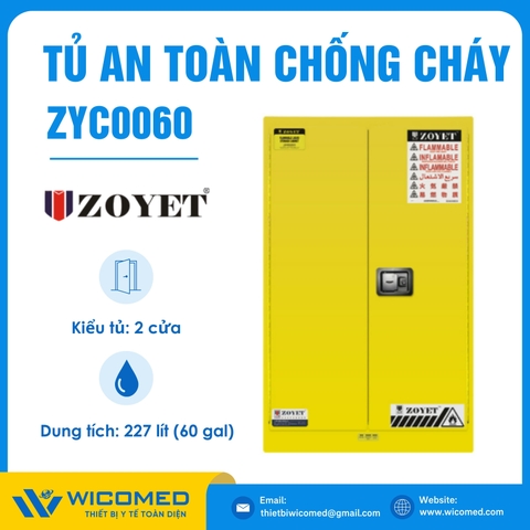 Tủ An Toàn Chống Cháy Zoyet ZYC0060 | 227 Lít (60 Gal)