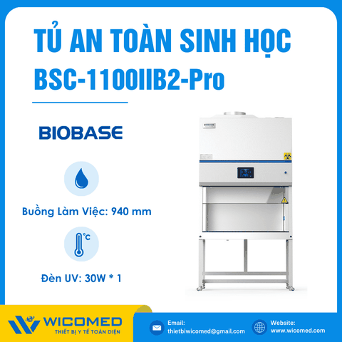 Tủ An Toàn Sinh Học Cấp II 1100mm Biobase BSC-1100IIB2-Pro (Màn Hình Cảm Ứng)