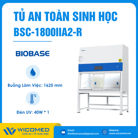 Tủ An Toàn Sinh Học Cấp II 1800mm Biobase BSC-1800IIA2-R (Màn Hình Cảm Ứng)