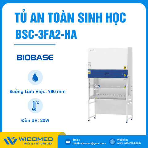 Tủ An Toàn Sinh Học Cấp II 1087mm Biobase BSC-3FA2-HA (Màn Hình Cảm Ứng)