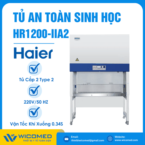 Tủ An Toàn Sinh Học Cấp 2 Haier HR1200-IIA2 | Type A2