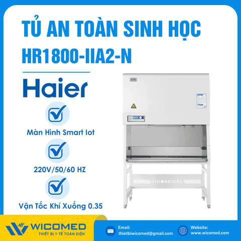 Tủ An Toàn Sinh Học Cấp 2 Haier HR1800-IIA2-N