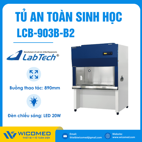 Tủ An Toàn Sinh Học Cấp II B2 1890mm Labtech LCB-903B-B2