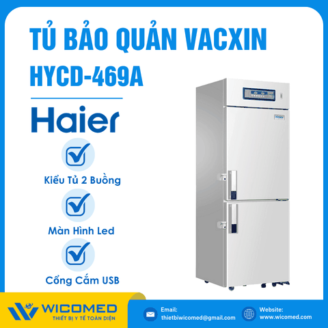 Tủ Bảo Quản 2 Buồng 2-8 độ Haier HYCD-469(A) | 469 lít