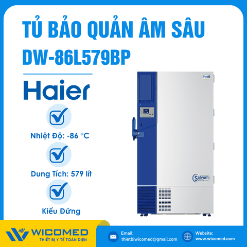 Tủ Bảo Quản Âm Sâu -86 Độ C Haier DW-86L579BP | 579 Lít