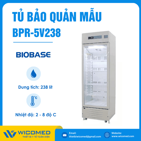 Tủ Bảo Quản Dược Phẩm - Vắc Xin 238 Lít Biobase BPR-5V238