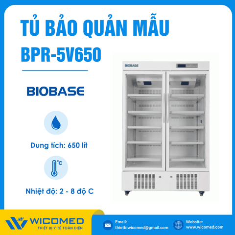 Tủ Bảo Quản Dược Phẩm - Vắc Xin 650 Lít Biobase BPR-5V650