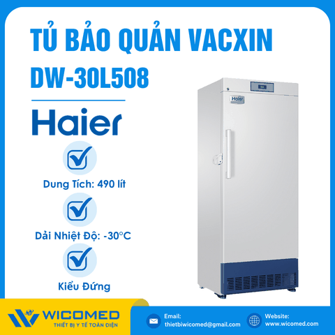 Tủ Bảo Quản -30 Độ C Haier DW-30L508 | Kiểu Đứng - 490 Lít