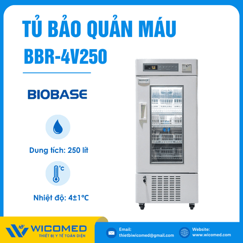 Tủ Bảo Quản Máu 4 Độ C 250 Lít Biobase BBR-4V250