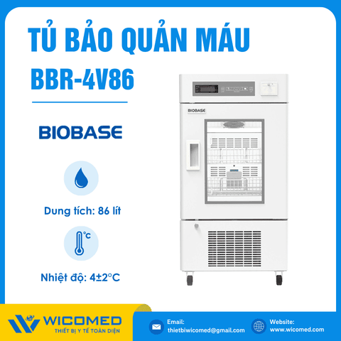 Tủ Bảo Quản Máu 4 Độ C 86 Lít Biobase BBR-4V86
