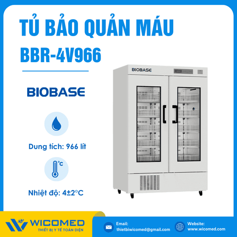 Tủ Bảo Quản Máu 4 Độ C 966 Lít Biobase BBR-4V966
