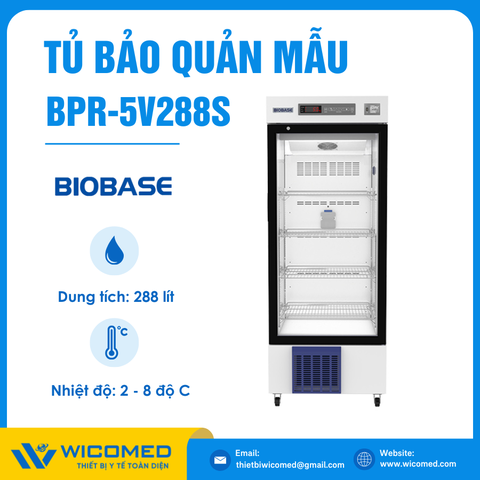 Tủ Bảo Quản Dược Phẩm - Vắc Xin 288 Lít Biobase BPR-5V288S