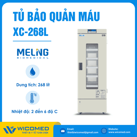 Tủ Bảo Quản Máu 268 Lít Meling XC-268L