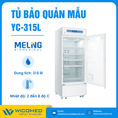 Tủ Bảo Quản Dược - Vacxin 2-8 độ C 315 Lít Meling YC-315L