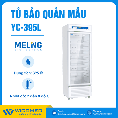 Tủ Bảo Quản Dược - Vacxin 2-8 độ C 395 Lít Meling YC-395L