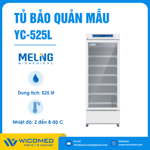 Tủ Bảo Quản Dược - Vacxin 2-8 độ C 525 Lít Meling YC-525L