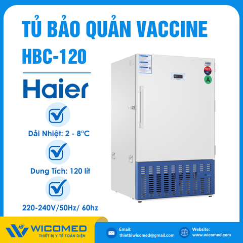 Tủ Trữ Vacxin 120 Lít Haier HBC-120
