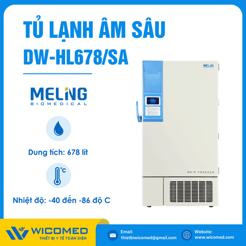 Tủ Lạnh Âm Sâu -86 độ C 678 Lít Meling DW-HL678/SA