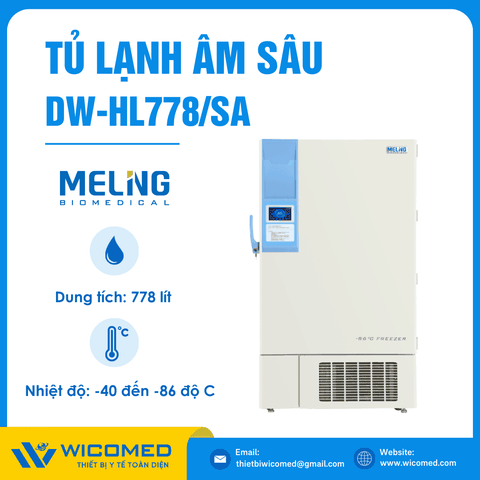 Tủ Lạnh Âm Sâu -86 độ C 778 Lít Meling DW-HL778/SA