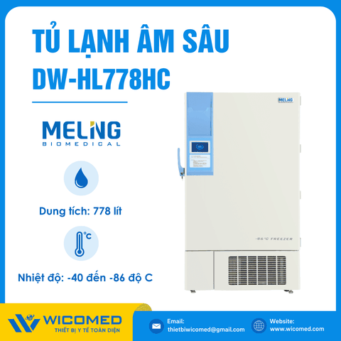 Tủ Lạnh Âm Sâu -86 độ C 778 Lít Meling DW-HL778HC