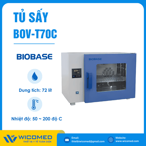 Tủ Sấy Để Bàn 72 Lít Biobase BOV-T70C