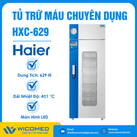 Tủ Trữ Máu Chuyên Dụng Haier HXC-629 | 629 Lít
