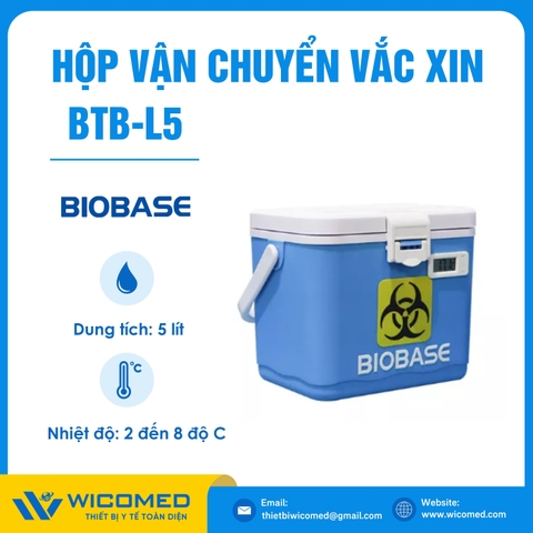 Hộp Vận Chuyển Vacxin/ Dược 2-8 độ C BTB-5 | 5 Lít