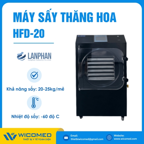 Máy Sấy Thăng Hoa (Máy Đông Khô) HFD-20 | 20-25kg/1 Lần Sấy