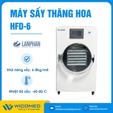 Máy Sấy Thăng Hoa (Máy Đông Khô) HFD-6 | 6-8kg/1 Lần Sấy