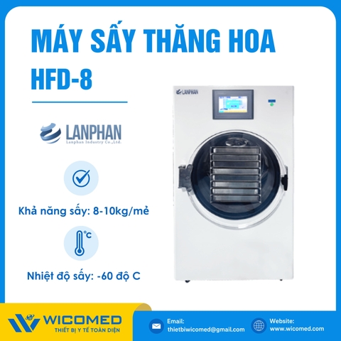 Máy Sấy Thăng Hoa (Máy Đông Khô) HFD-8 | 8-10kg/1 Lần Sấy