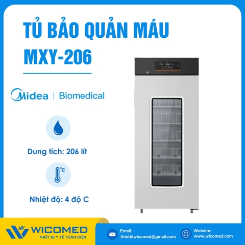 Tủ Bảo Quản Máu 4 Độ C 206 Lít Midea MXY-206