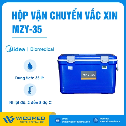 Hộp Vận Chuyển Vacxin/ Dược 2-8 độ C MZY-35 | 35 Lít