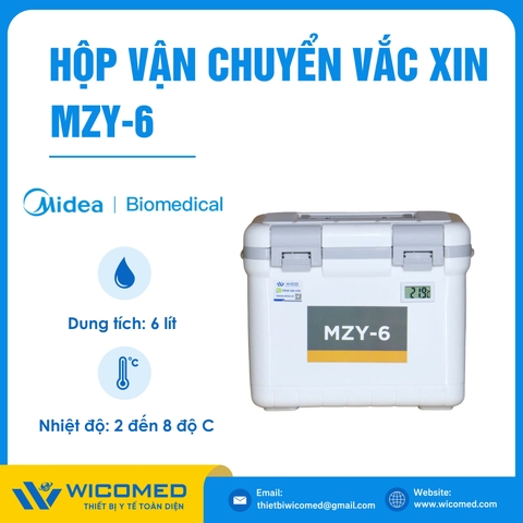 Hộp Vận Chuyển Vacxin/ Dược 2-8 độ C MZY-6 | 6 Lít