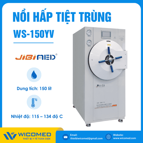 Nồi Hấp Tiệt Trùng Dung Tích Lớn 150 Lít Jibimed WS-150YV