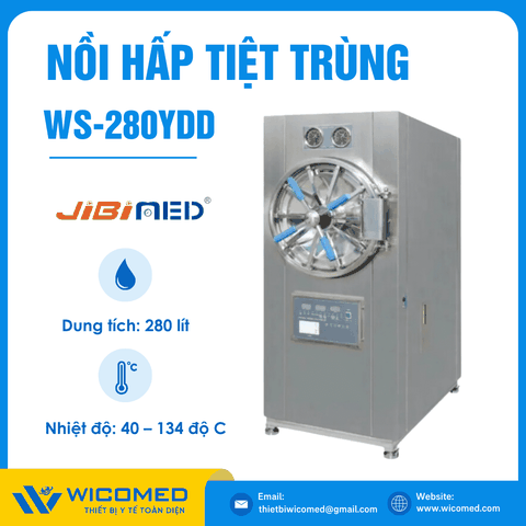 Nồi Hấp Tiệt Trùng Dung Tích Lớn 280 Lít Jibimed WS-280YDD