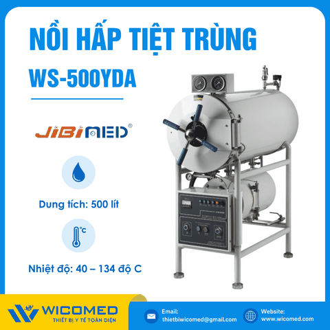 Nồi Hấp Tiệt Trùng Dung Tích Lớn 500 Lít Jibimed WS-500YDA