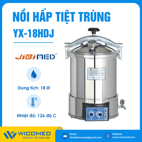 Nồi Hấp Tiệt Trùng Để Bàn 18 Lít Jibimed YX-18HDJ