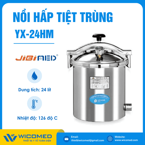 Nồi Hấp Tiệt Trùng Để Bàn 24 Lít Jibimed YX-24HM