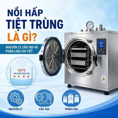 Nồi Hấp Tiệt Trùng Là Gì? Nguyên Lý, Cấu Tạo Và Phân Loại Chi Tiết