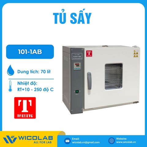 Tủ sấy hiện số 70 lít Taisite Trung Quốc 101-1AB (Lòng tủ Inox)