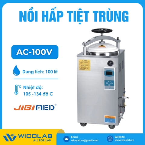 Nồi Hấp Tiệt Trùng Jibimed Trung Quốc AC-100V | 100 Lít