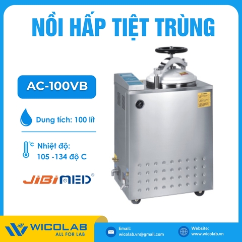 Nồi Hấp Tiệt Trùng Sấy Chân Không Tự Động Jibimed AC-100VB | 100 Lít