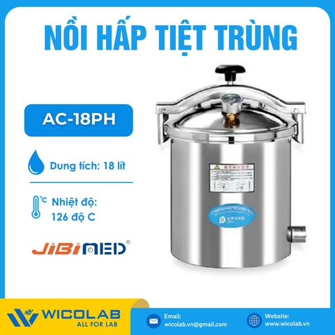 Nồi Hấp Tiệt Trùng Để Bàn Jibimed AC-18PH | 18 Lít
