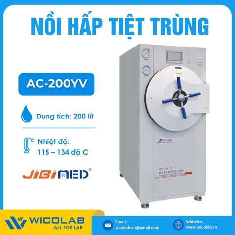 Nồi Hấp Tiệt Trùng Sấy Chân Không Jibimed AC-200YV | 200 Lít