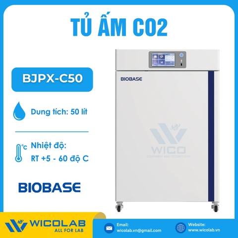 Tủ Ấm CO2 Biobase Màn Hình LCD BJPX-C50 | 50 Lít