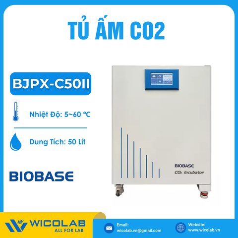 Tủ Ấm CO2 Biobase Màn Hình LCD BJPX-C50II | 50 Lít